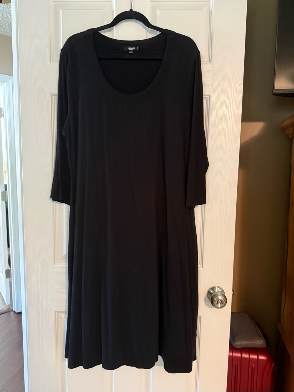 Black Scoop Neck Women’s Dress